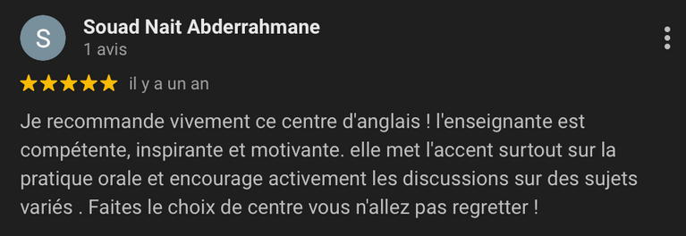 Client review : Best center in Casablanca 